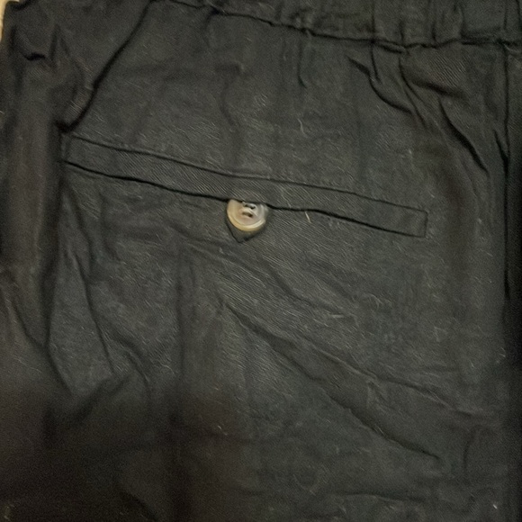 Zenana size XL black elastic high rise waist 5” linen shorts with pockets - Picture 5 of 10